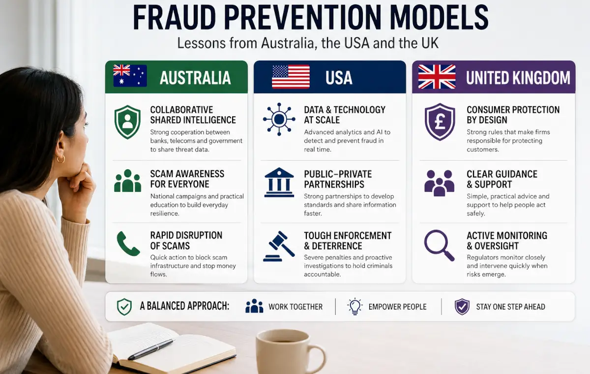 Prévention fraude : leçons d’Australie, des USA et du Royaume-Uni Prévention fraude : leçons d’Australie, des USA et du Royaume-Uni
